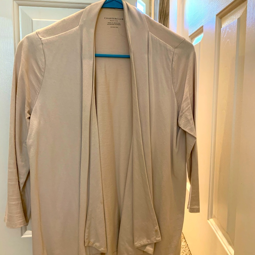 Tan cardigan